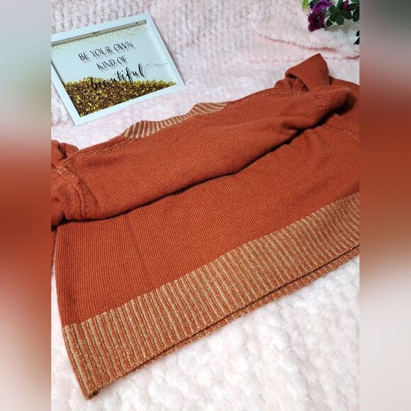 NWT Agave Denim Redwood 1/4 Zip Mock Neck Men's Pocket Sweater - Picture 10 of 11